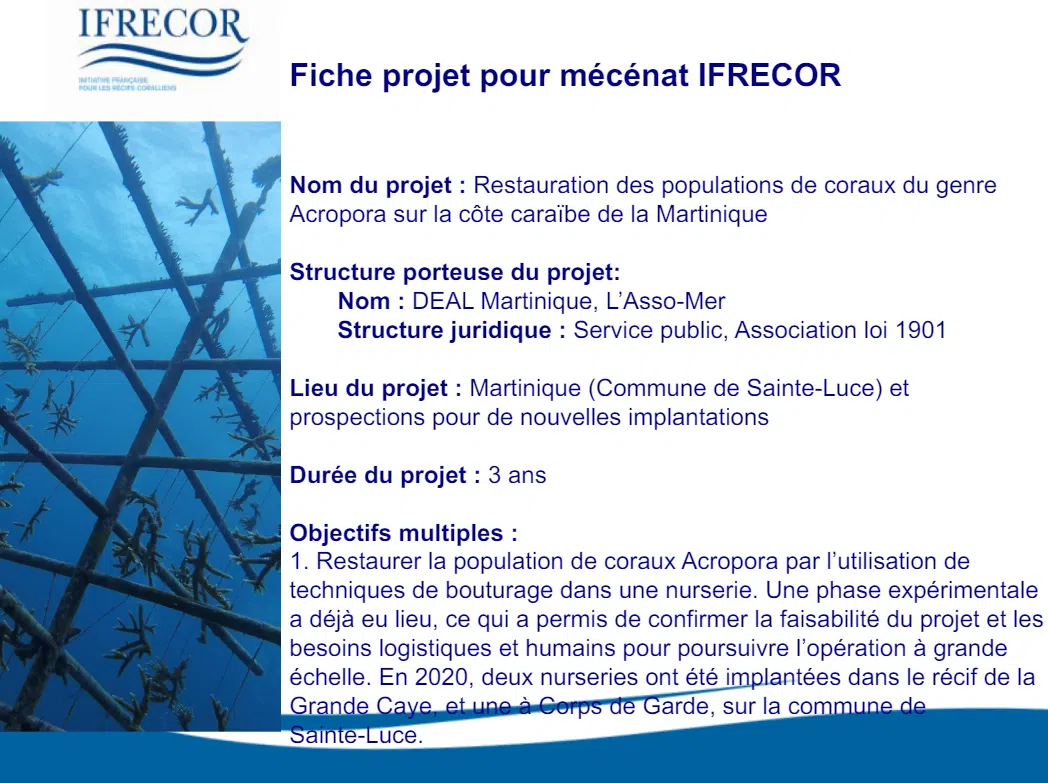 fiche projet ifrecor
